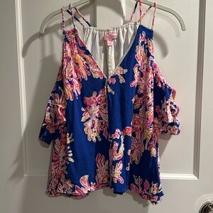 NWT Lilly Pulitzer bellamie top in its eelectric